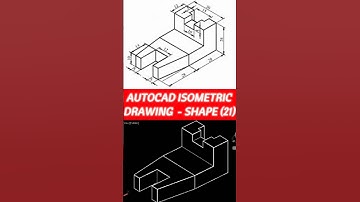 AutoCAD Isometric Drawing - Shape (21) #short #skills #tutorial #fyp #foryou