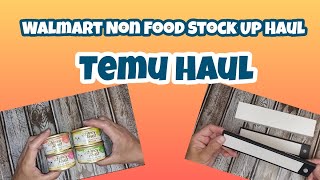 Walmart Non Food Stock Up Haul // Temu Household Haul // My Initial Review On The Clothes #temu