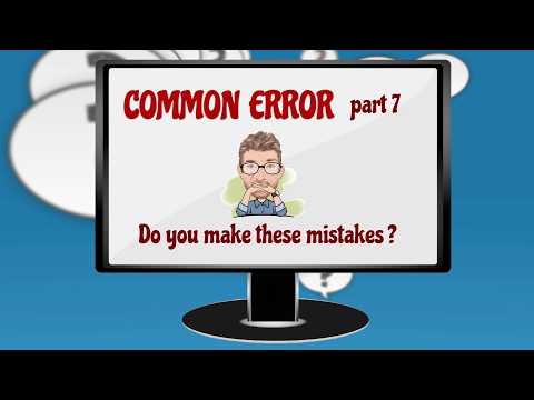 COMMON ERRORS (7) MULTIPLE CHOICE QUIZ FOR ESL STUDENTS - HOW MANY Can YOU GET RIGHT? Tutor Nick P