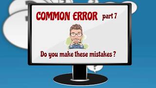 Full COMMON ERRORS (7) MULTIPLE CHOICE QUIZ FOR ESL STUDENTS - HOW MANY Can YOU GET RIGHT Tutor Nick P Update