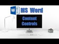How to use Content Controls