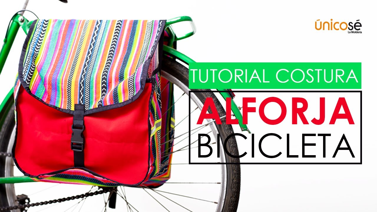 DIY Tutorial Costura: Molde / Patrón Alforja Doble Para Bicicleta 1410. 