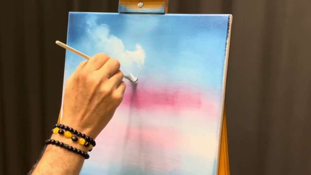 Yağlıboya gökyüzü ve bulut nasıl yapılır. Kısa.#oilpainting #howtopaint #bulutlar #clouds #gökyüzü