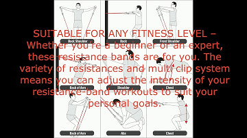 Veick Resistance Bands Set – Include 5 Stackable Exercise Bands with Door Anchor Attachment, Legs