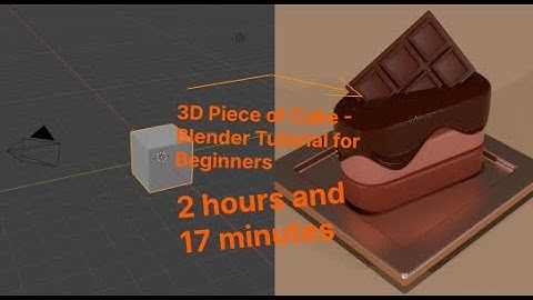 3D Piece of Cake - Blender Tutorial for Beginners