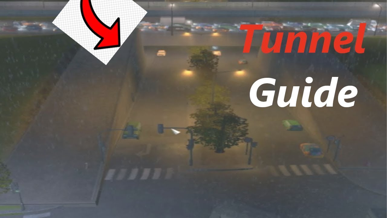 Cities:- Skylines How to Build Small Tunnel Under Small Road - YouTube