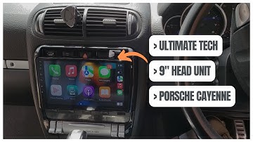 Ultimate Tech: 9" Headunit PORSCHE CAYENNE 2008 Bose Sound with Wireless Apple CarPlay & Camera FHD