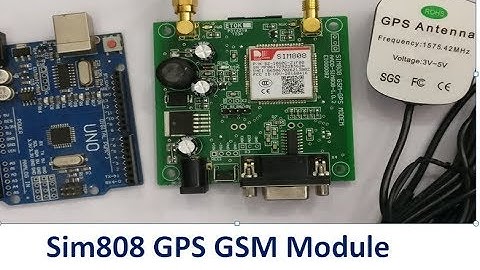 Sim808 GPS GSM Module - Sending Gps Location SMS