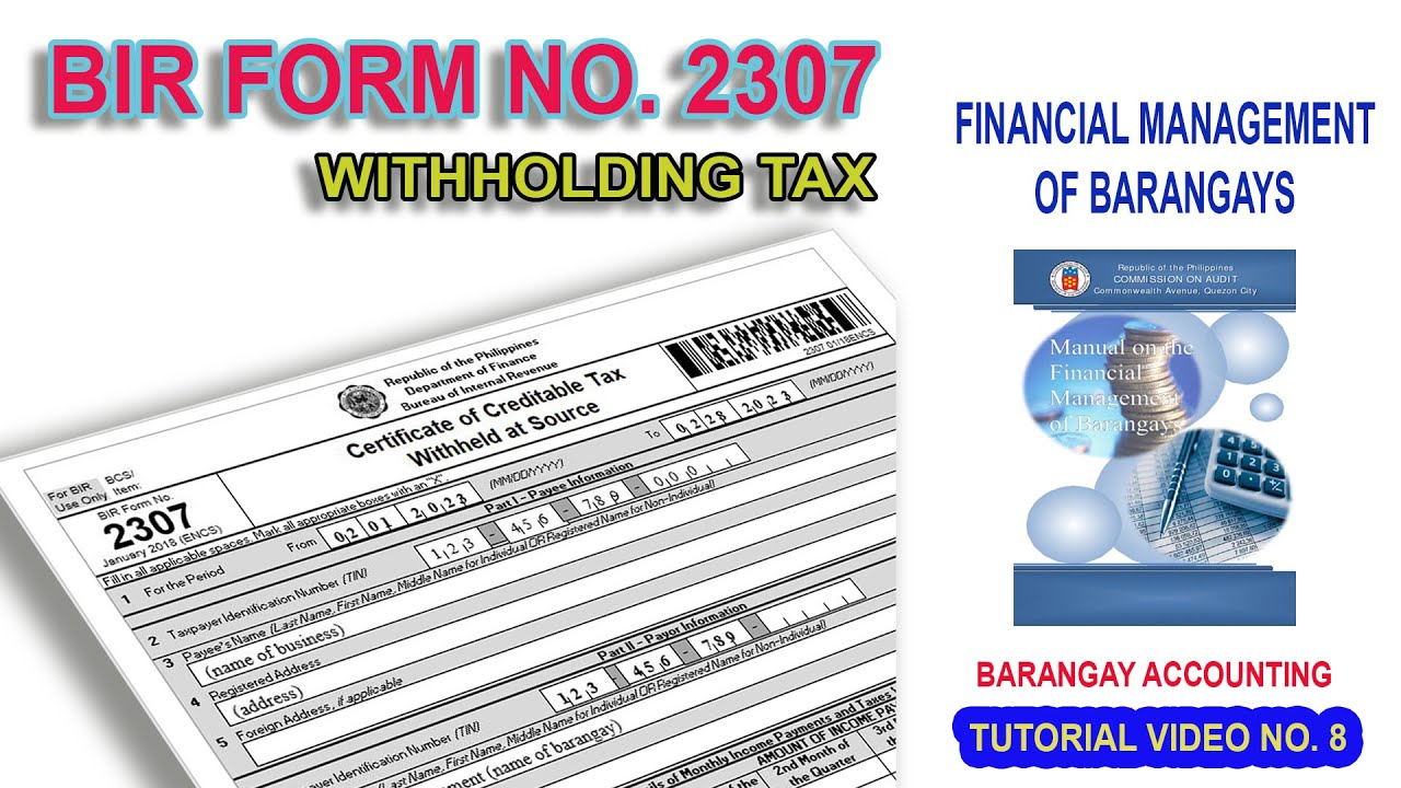 how-to-fill-up-bir-form-no-2307-youtube