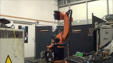 KUKA KR16 WITH KRC2 CONTROLLER ED05 AT EUROBOTS