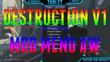 AW Destruction V1 All Client Mod Menu | RGH/JTAG