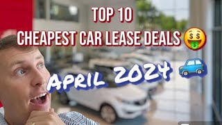 Cheapest New Car Lease Deals - April 2024. 🚗🤑🚙