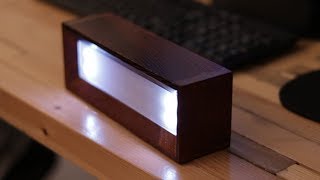 Small wooden rgb cube to make your interior cooler DIY