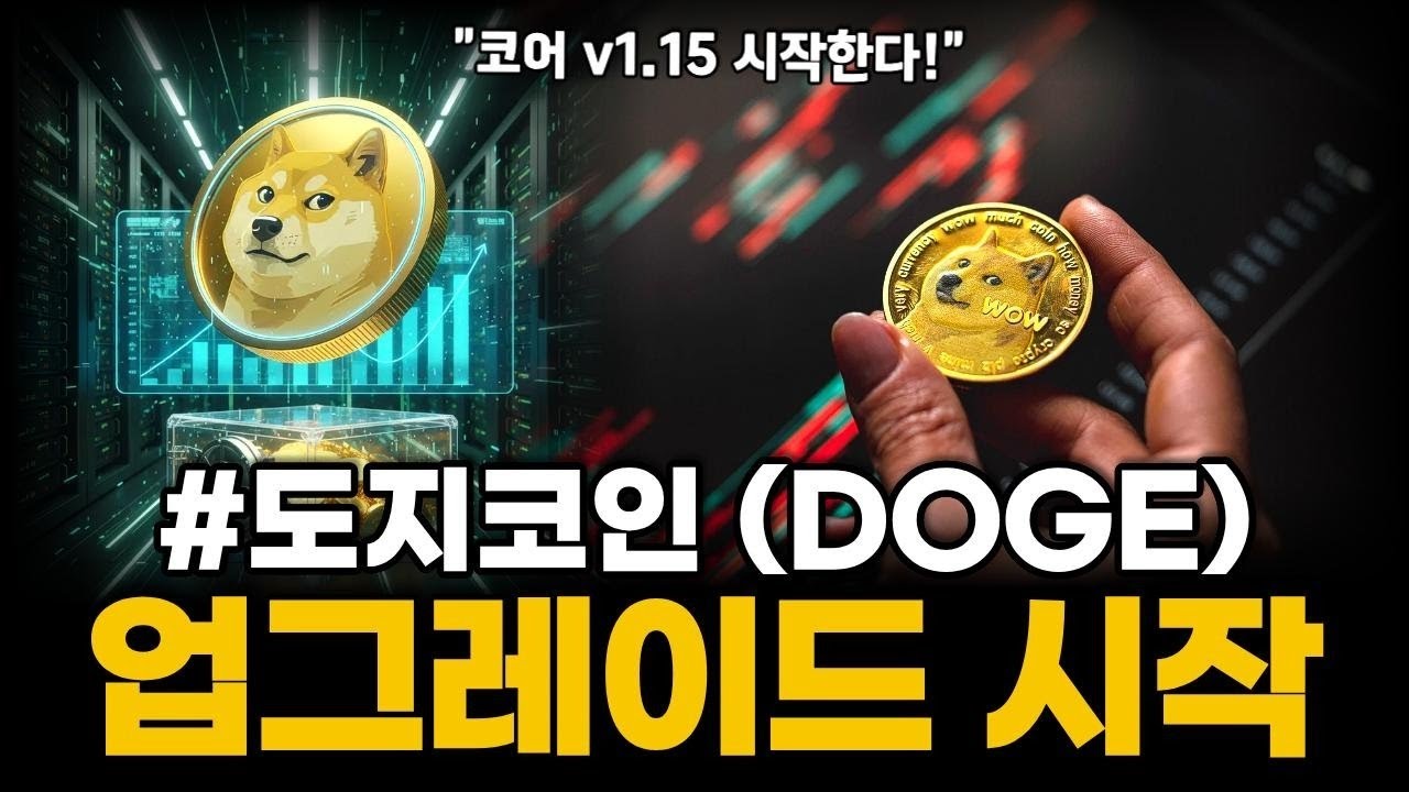 도지코인 드디어 기술적 대형 호재! 코어 v1.15 업그레이드가 가격에 미칠 영향 #도지코인 - YouTube