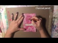 Pink ribbon gel press cards how to by cyndi cesare