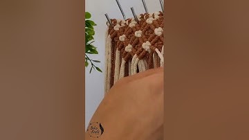 DIY Macrame Bag | Full tutorial on my YT channel 🤎 #macrame #macramebag #macrameclutch #tutorial