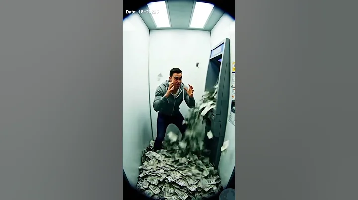 ATM Goes Crazy! Man Shocked as Endless Cash Erupts 💸😂 #CCTV