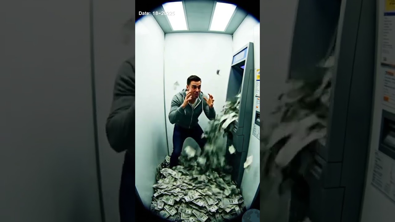ATM Goes Crazy! Man Shocked as Endless Cash Erupts 💸😂 