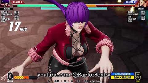 KOF XV Orochi Shermie Anti-Air Shatterstrike Trade Only TOD 100% Combo (Mid Blue Raw Max)