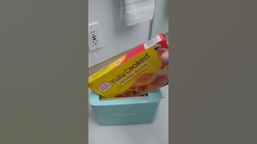 FULLY COOKED BACON IN THE TOASTER