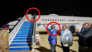 SEE WHAT PRESIDENT RUTO DID TO RIGATHI BEFORE ENTER INSIDE DEPART FOR THE UNITED STATES  AT JKA