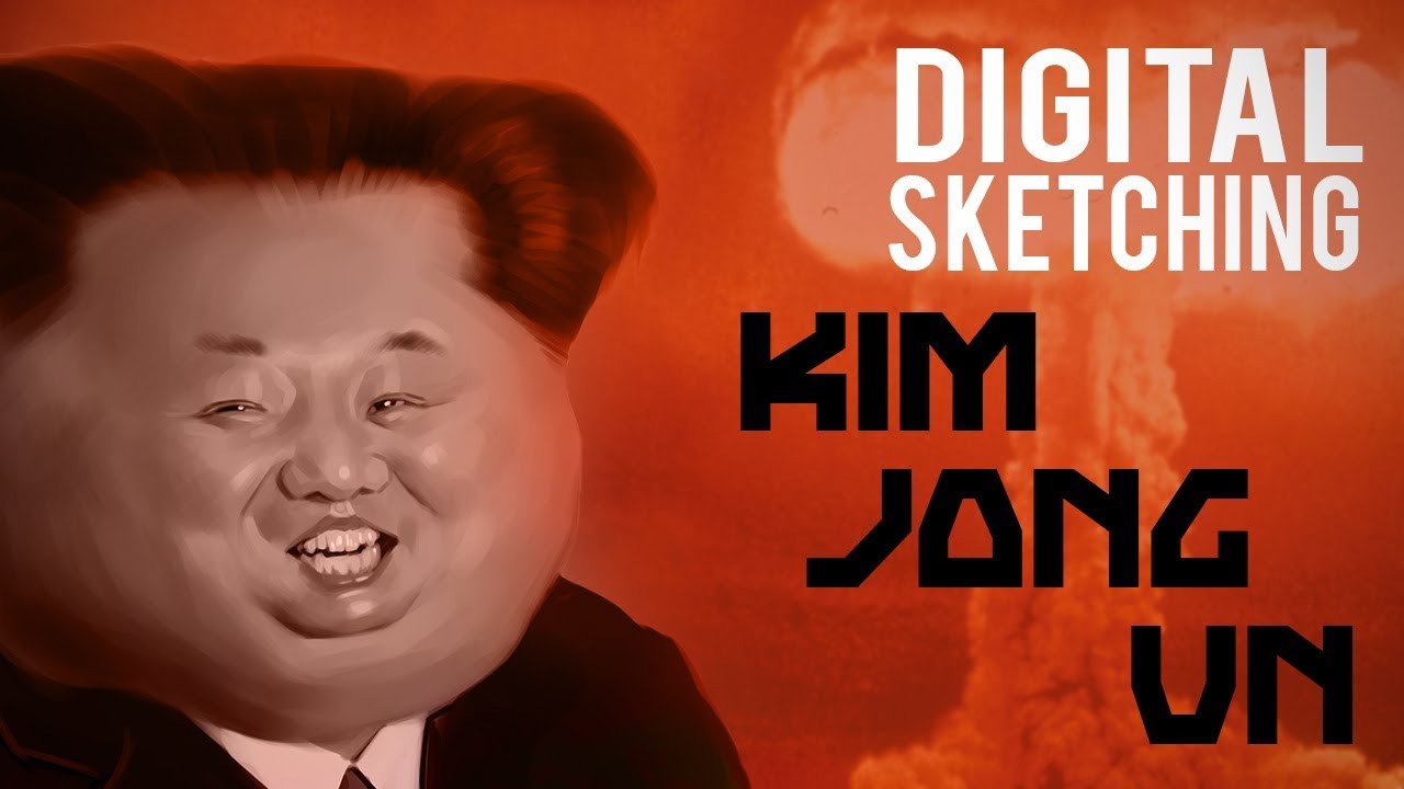 ⁣Digital Painting Glorious Leader Kim Jong Un