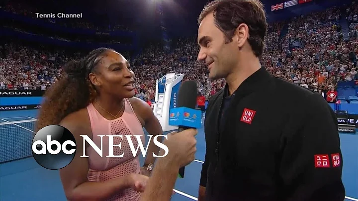 Roger Federer defeats Serena Williams in doubles battle