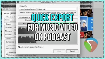 Why you should export video at 1fps - REAPER DAW Tip