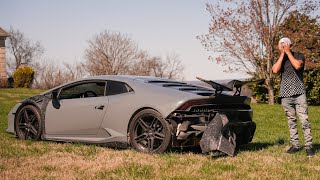 I WRECKED My Lamborghini Huracan in my driveway!