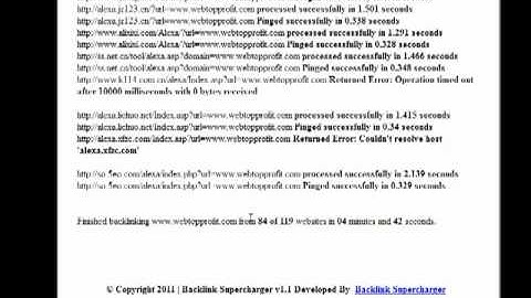 Free ping tool,free backlinks,ping online and create backlinks for free