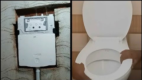 Parryware concealed cistern installation// wall hanging type toilet instsllation full video