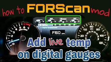 Forscan ford f150 add temperature on gauges