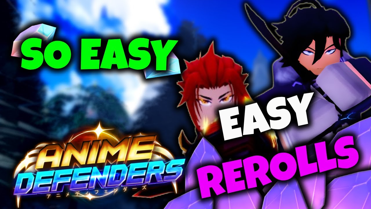 The best way to farm trait rerolls in anime defenders youtube