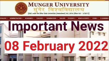 Munger University Today Important News and Notification Admission Details@KumarGroup   08February