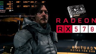 DEATH STRANDING / AMD RX 570 4GB / Medium Settings 1080p / (2022) 6 years old Graphics Card