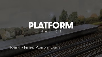 Building a Model Layout in the Garage - 61 - Installing the Platform Lights