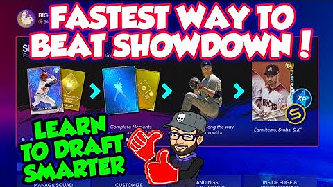 FASTEST WAY TO BEAT SHOWDOWN IN MLB THE SHOW 22 DIAMOND DYNASTY! HOW TO DRAFT IN SHOWDOWN