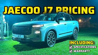 2024 Jaecoo J7 Launch | Pricing, Warranty, Parts, Spec and Features