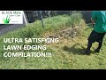Lawn edging TIME LAPSE compilation | ULTRA SATISFYING!!! (raw audio)
