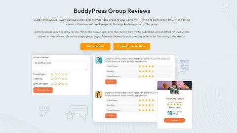 BuddyPress Group Reviews Plugin: Enhance Your Community Feedback | Wbcom Designs