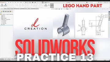LEGO Hand Part | SolidWorks CADCam Practice 13 | Beginners Level