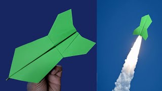 Very easy !!  How to make a ROCKET paper plane