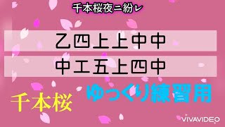 千本桜/ 少しゆっくり練習用三線調弦CFC用伴奏 簡単アレンジ工工四付