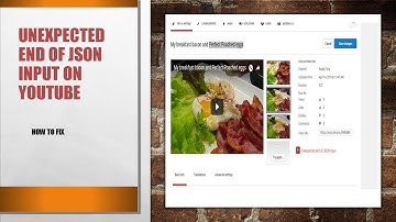 HOW TO FIX Unexpected end of JSON input ON YOUTUBE