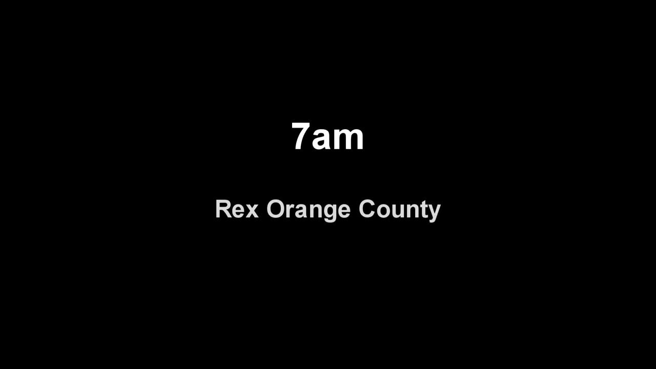 7am Rex Orange County Karaoke/Instrumental YouTube