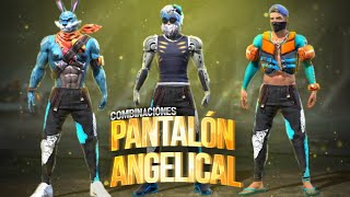 LAS MEJORES COMBINACIONES CON EL “PANTALÓN ANGELICAL”  FREE FIRE || ALKATRAZ ??