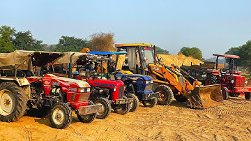 2 JCB 3dx Eco Loading Tractor Stuck in Deep Mud New Holland | Eicher | Mahindra | Sonalika | Kubota