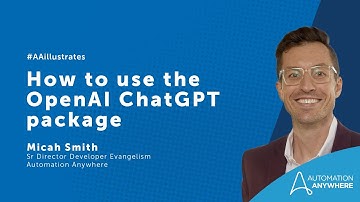 How to use the @OpenAI package to build #ChatGPT automations  | #AAIllustrates