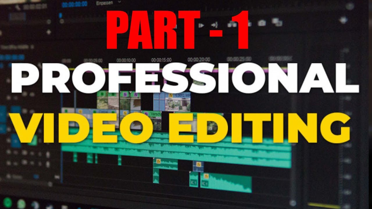 PART 1 Welcome to Premiere Pro - YouTube