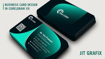 Professional business card design ideas coreldraw X9 | Creative visiting card tools tutorials